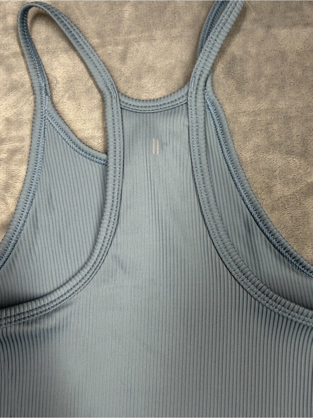 NOBULL Women's Sky Blue Ribbed Racerback Tank - Picture 5 of 7